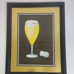NWT MOËT & Chandon CHAMPAGNE FRAMED ART 🖼🍾🥂